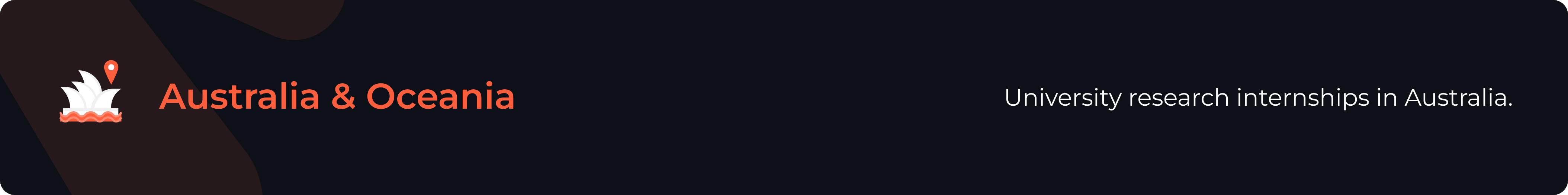 University research internships in Australia.